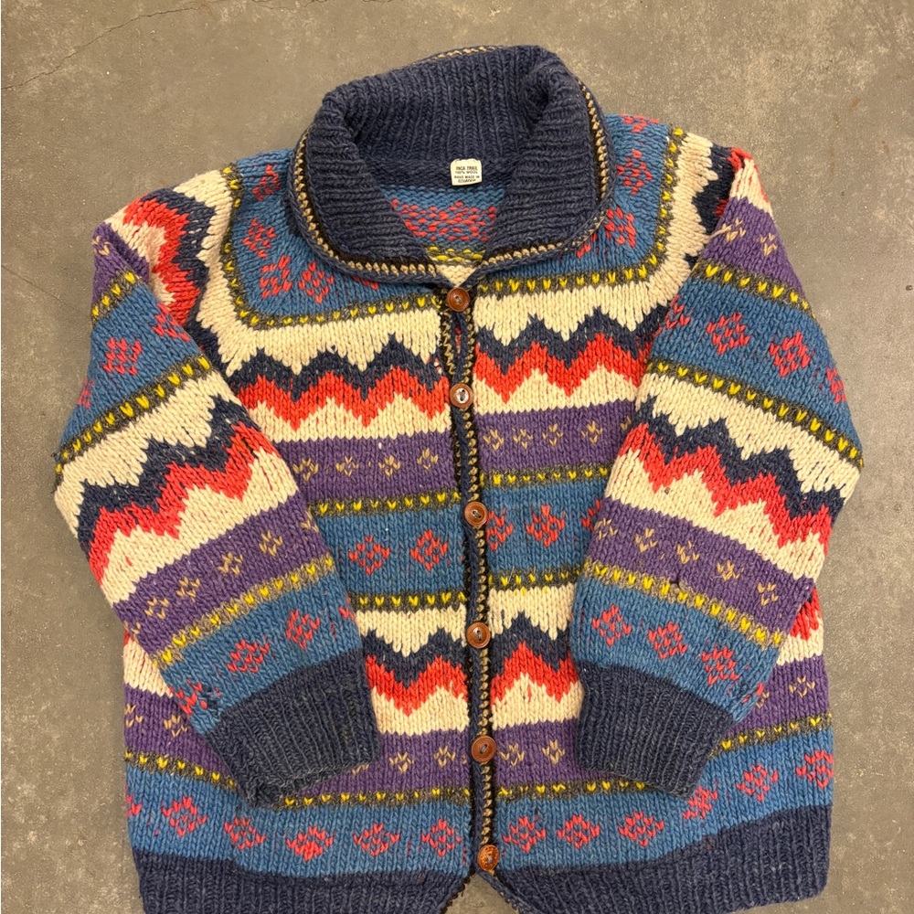 Vintage Inca Trail 100% Wool Made in Ecuador